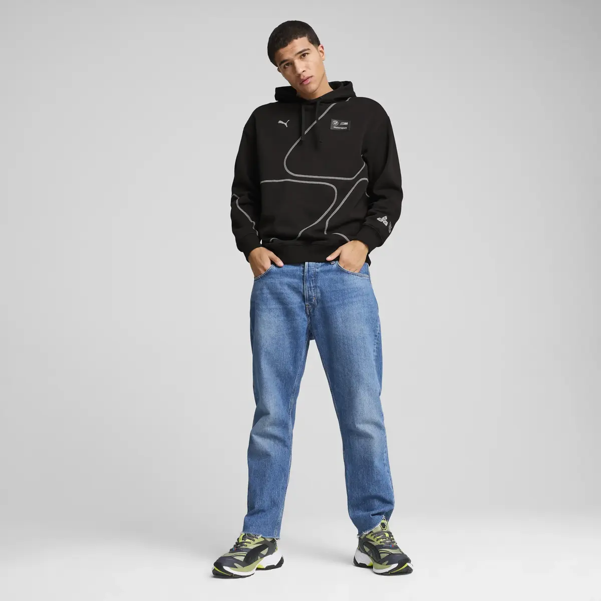 Puma BMW MMS STATEMENT HOODIE Siyah Erkek Sweatshirt