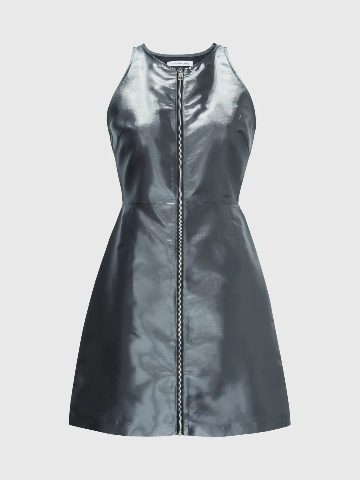 Calvin Klein LIQUID METAL DRESS Kadın Antrasit Elbise