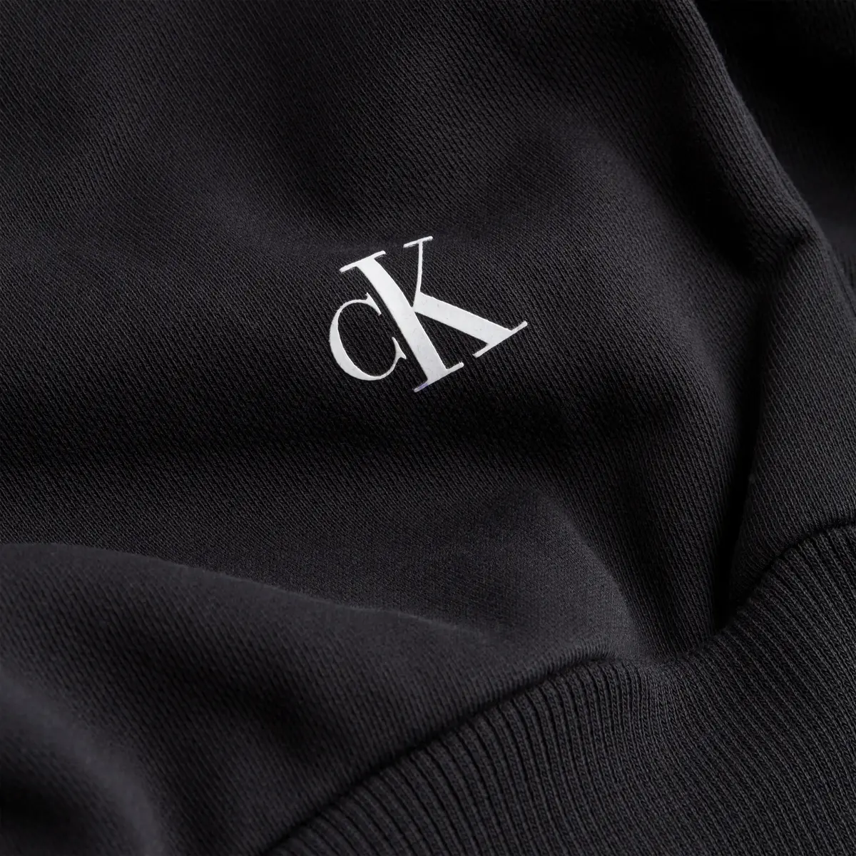 Calvin Klein WAIST STRAPS CREW NE Kadın Siyah Sweatshirt