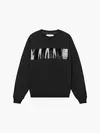 Calvin Klein SHINY INSTITUTIONAL Erkek Siyah Sweatshirt