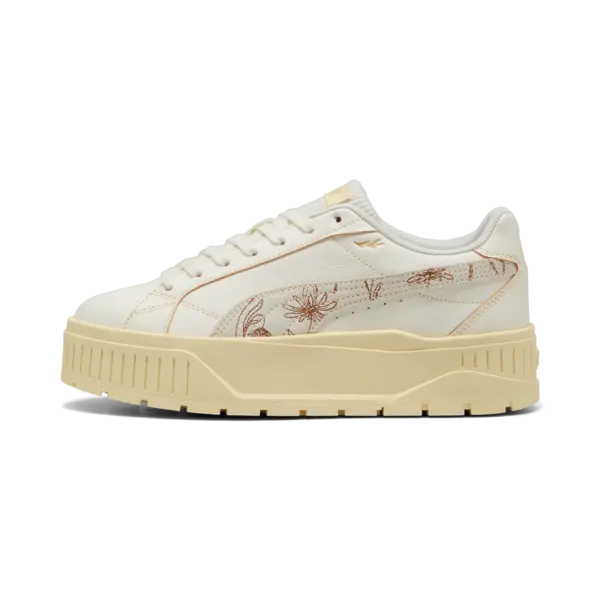 Puma Karmen II Crafted Flowers Krem Kadın Spor Ayakkabı