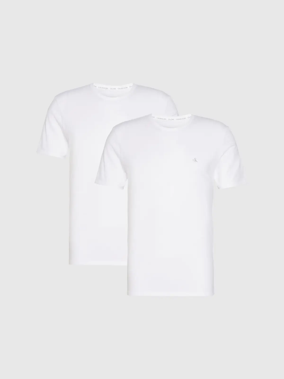 Calvin Klein S/S CREW NECK 2PK Erkek Beyaz T-Shirt