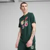 PUMA WARDROBE ESS Graphic Tee Yeşil Erkek T-Shirt
