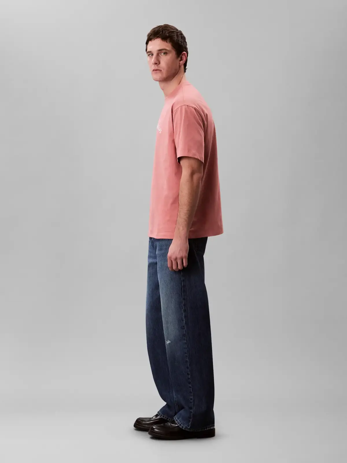 Calvin Klein SS CENTER CHAIN STIT, GNQ Pembe Erkek T-Shirt