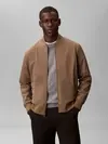Calvin Klein LS MATTE BOMBER JACK Kahverengi Erkek Fermuarlı Ceket