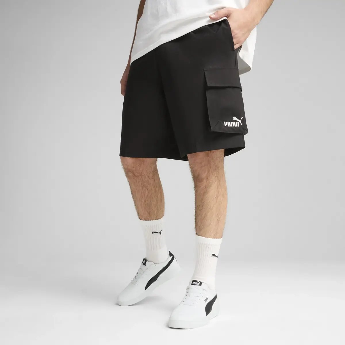 Puma ESS Woven Cargo Shorts Siyah Erkek Şort