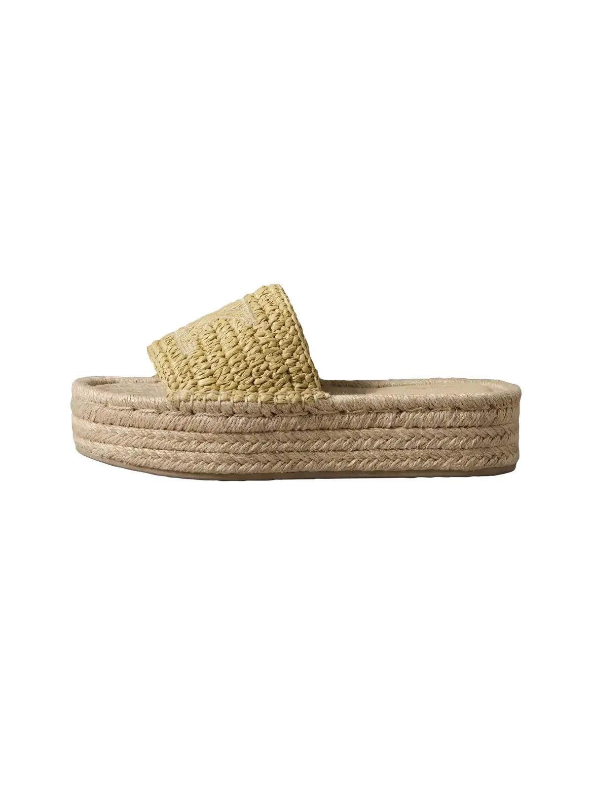 Calvin Klein FLATF ESPADRILLE RAF Sarı Kadın Platform Espadril Terlik