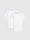 Calvin Klein 2P S/S CREW NECK Erkek Beyaz T-Shirt