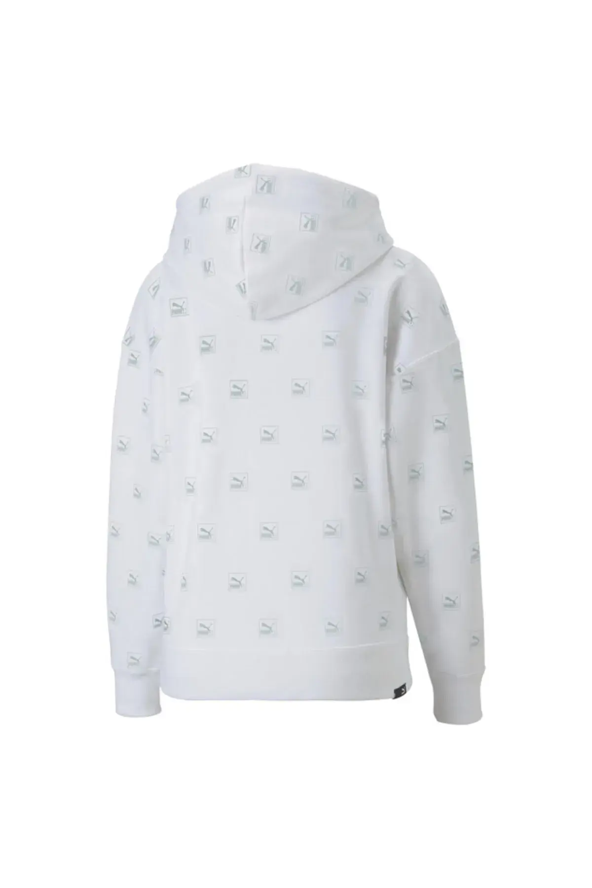 Puma Brand Love Aop Hoodie Fl Beyaz Kadın Hoodie