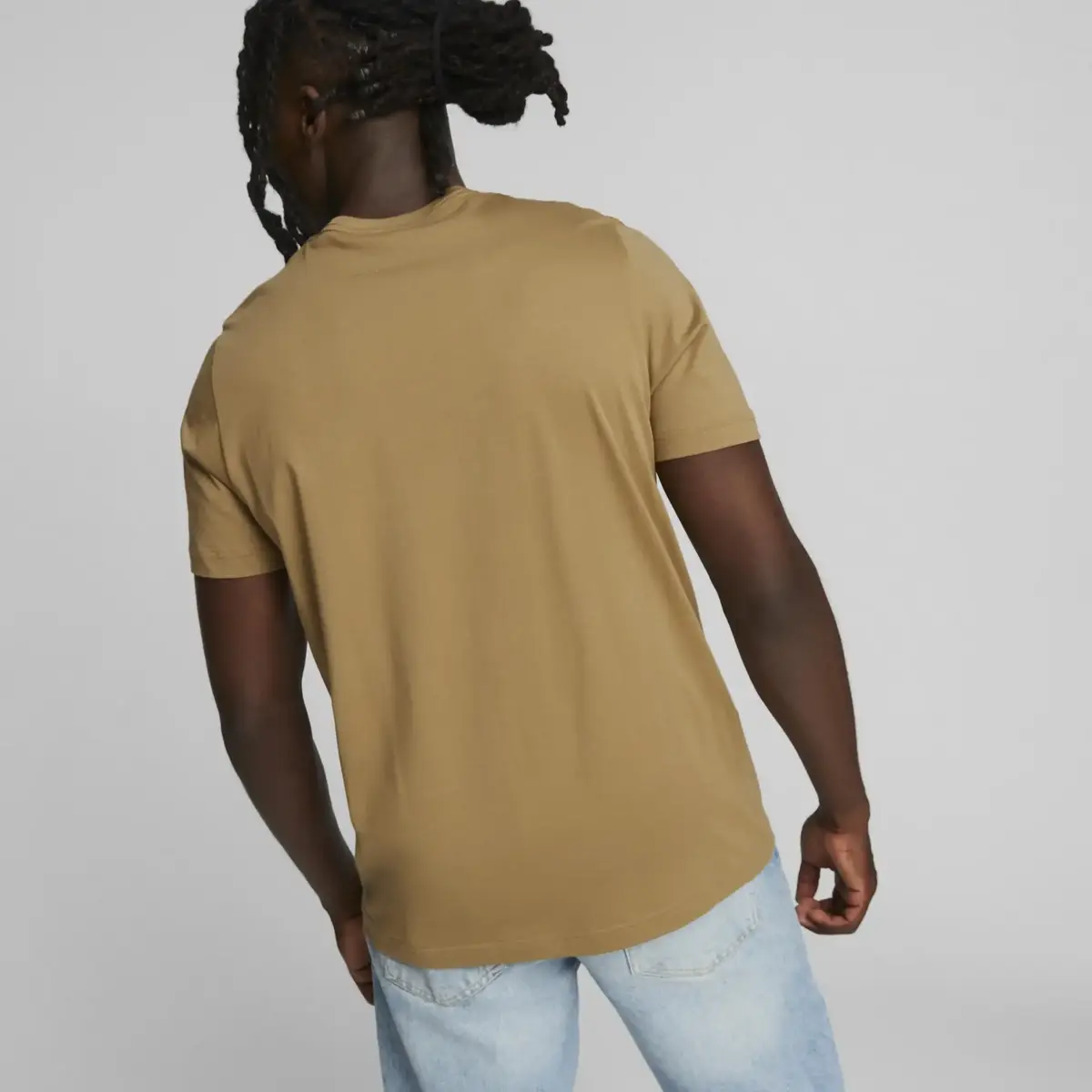 Puma ESS Logo Tee Kahverengi Erkek T-Shirt