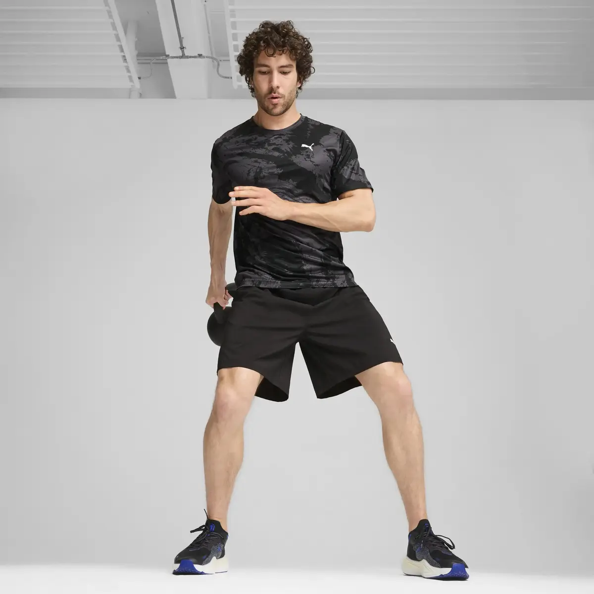 Puma Train All Day AOP Tee Siyah Erkek T-Shirt