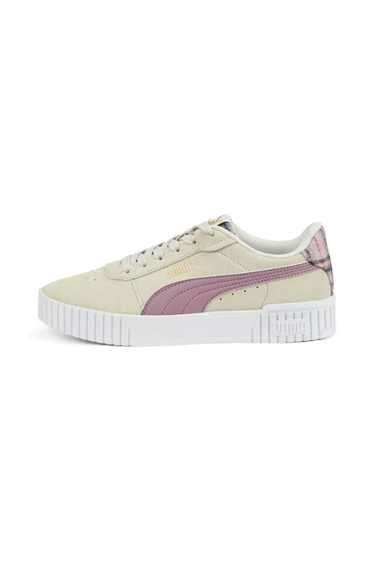 Puma Carina 2.0 Tartan Kırık Beyaz Kadın Günlük Spor Ayakkabı