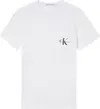 Calvin Klein Beyaz Erkek T-Shirt & Polo