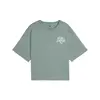 PUMA CLASS Relaxed Crop Tee Yeşil Kadın Crop