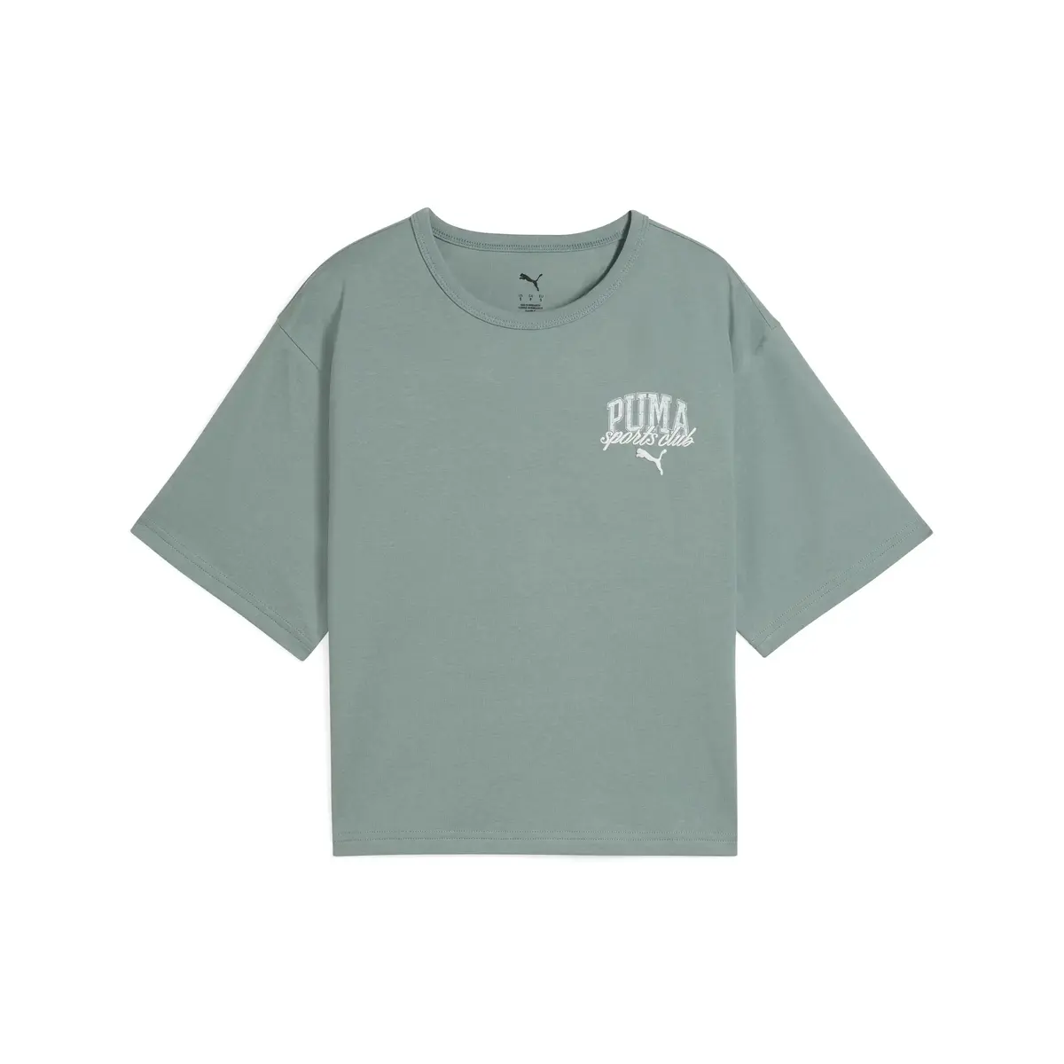 PUMA CLASS Relaxed Crop Tee Yeşil Kadın Crop