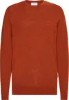 Calvin Klein SUPERIOR WOOL CREW N Erkek Turuncu Kazak