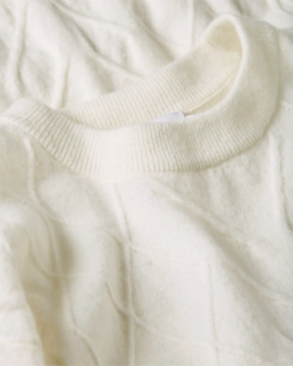 Calvin Klein COMFORT CABLE SWEATE Erkek Krem Kazak