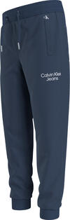 Calvin Klein CKJ STACK LOGO SWEAT Erkek Mavi Eşofman Altı
