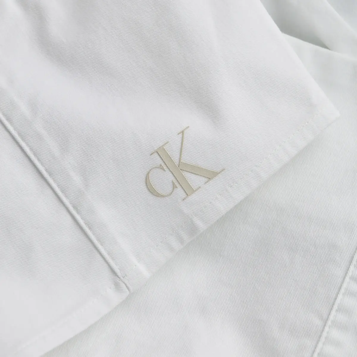 Calvin Klein CORSET STRAPS CROSSO Kadın Beyaz T-Shirt