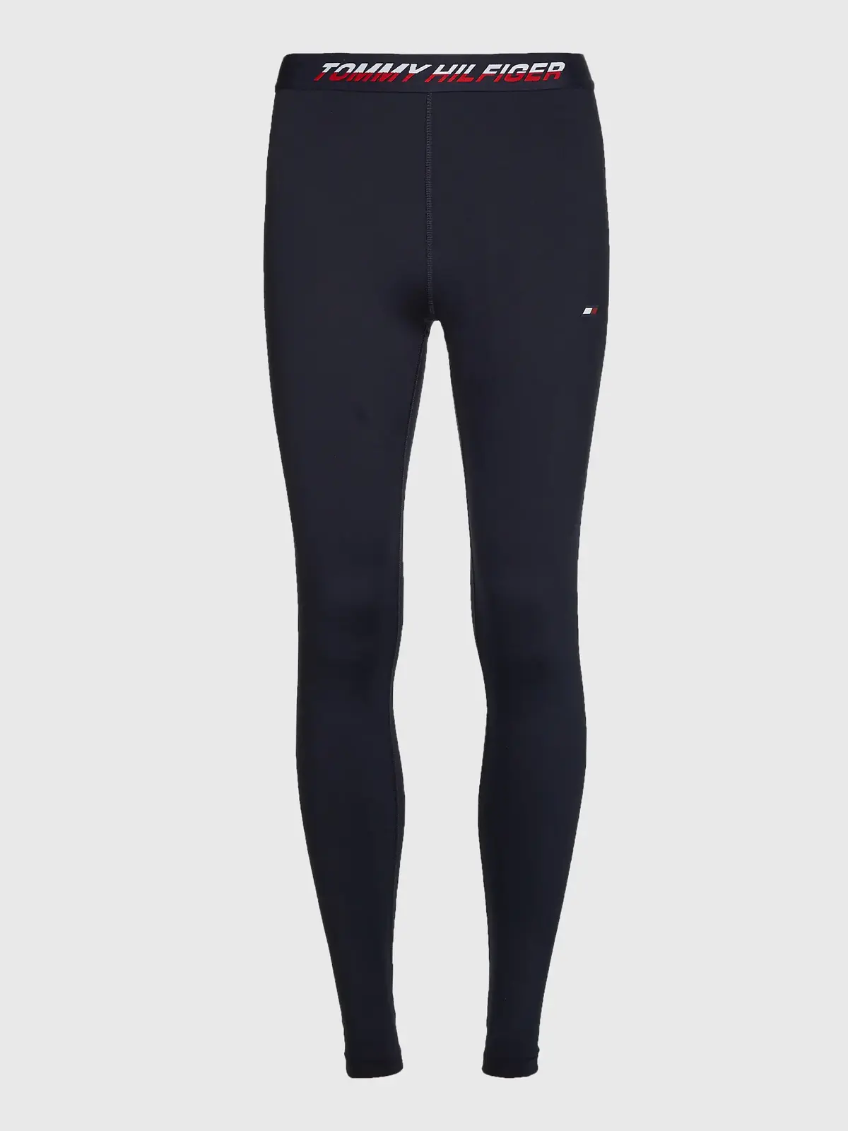 Tommy Hilfiger RW TAPE LEGGING Kadın Siyah Tayt