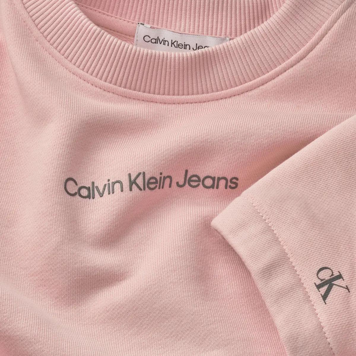 Calvin Klein CKJ LOGO BOXY CN SWE Kadın Pembe Eşofman Takımı