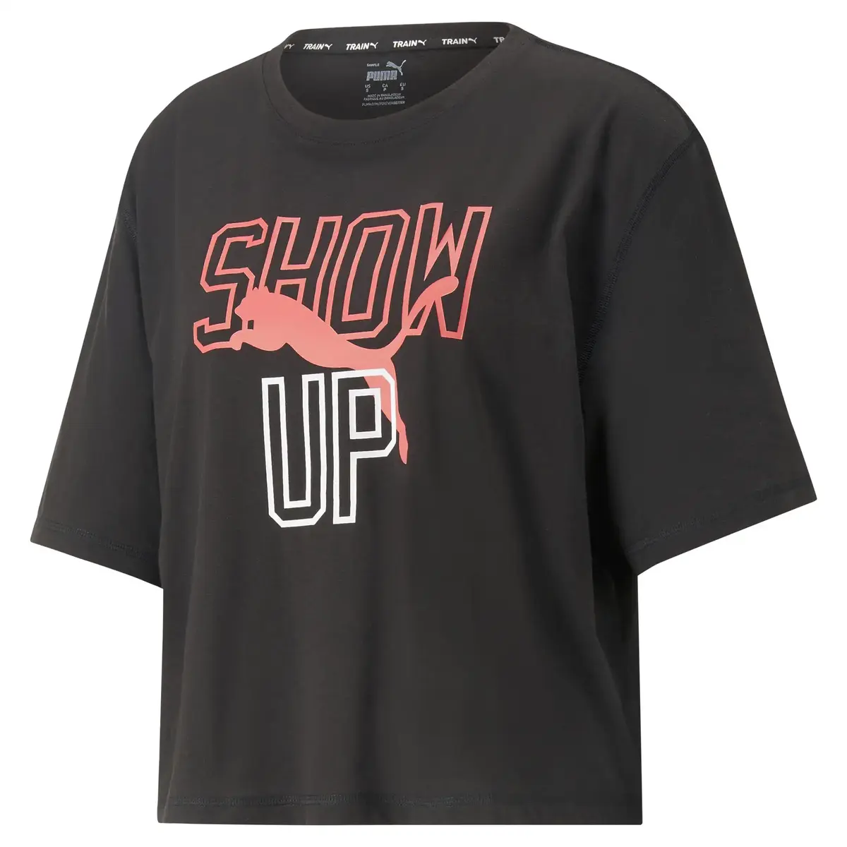 Puma WOMENS GRAPHIC BOXY CROP TEE Siyah Kadın Tank / Kolsuz Üst
