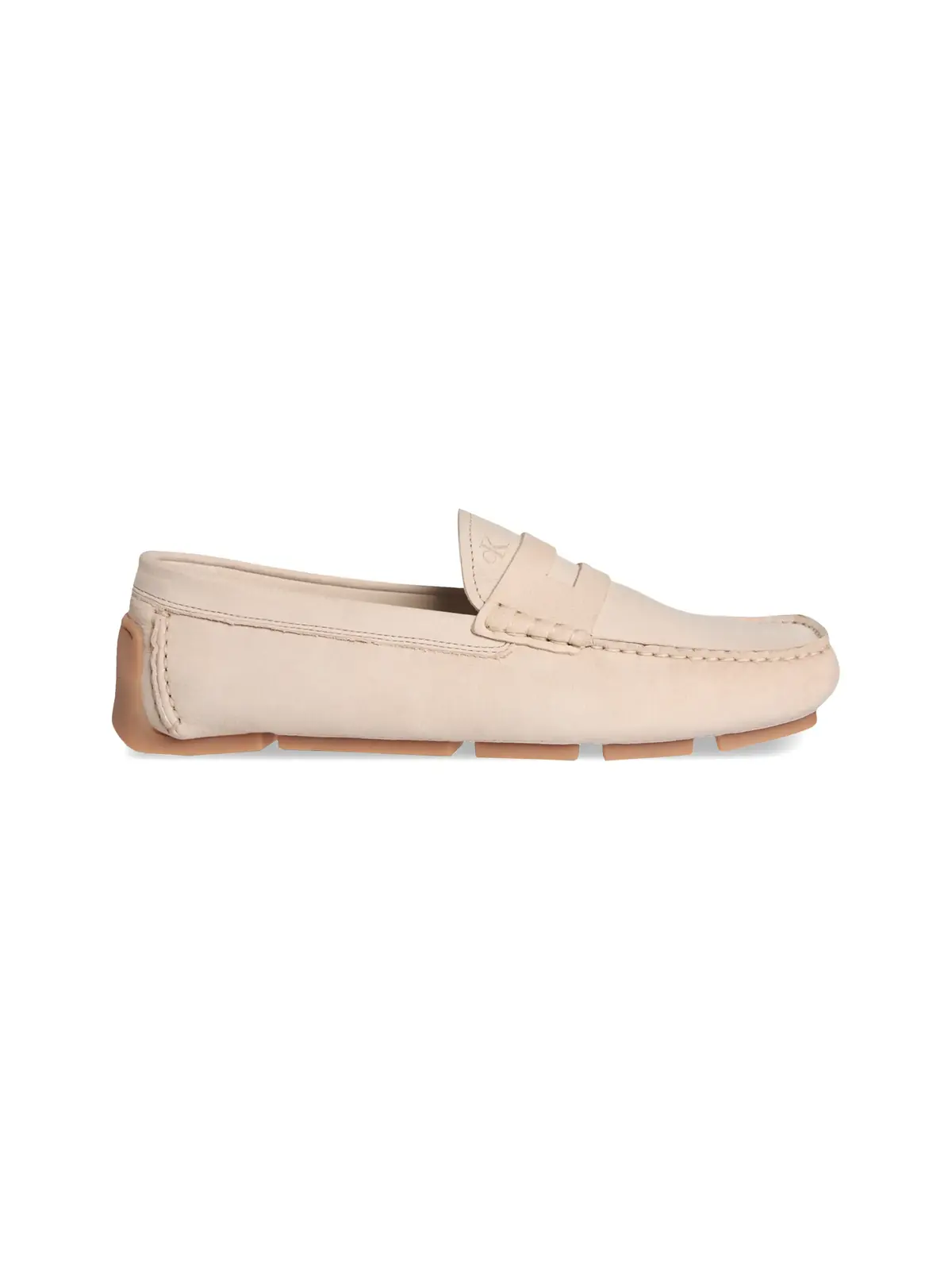 Calvin Klein DRIVER PENNY Erkek Bej LOAFER Nubuk Ayakkabı