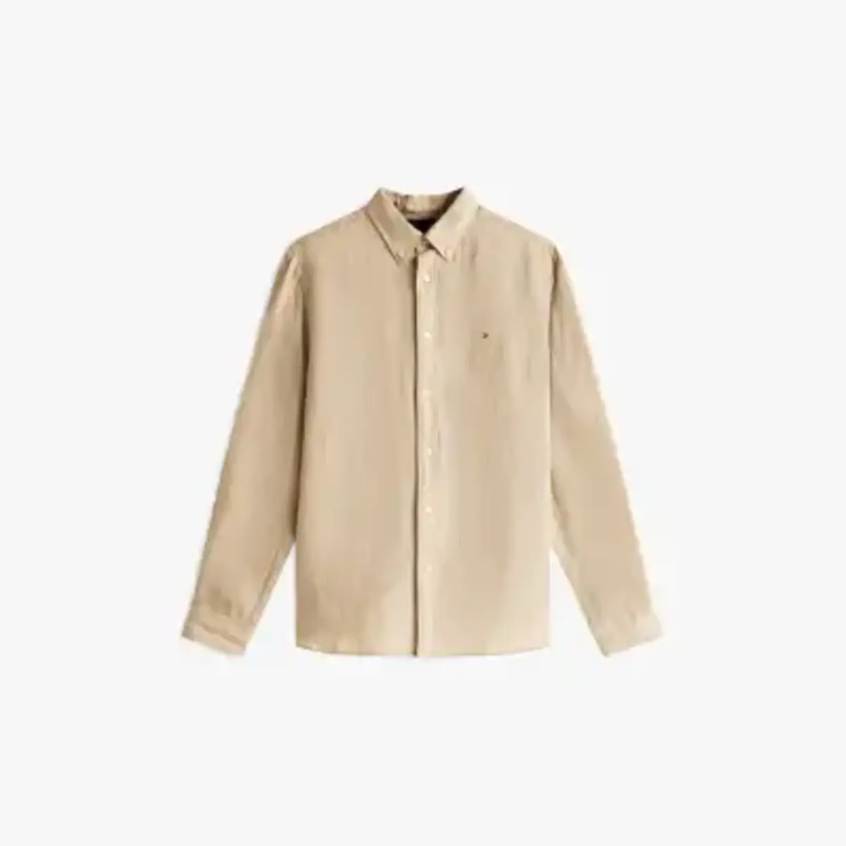 Tommy Hilfiger PIGMENT DYED LI SOLI, RBT Bej Erkek Gömlek