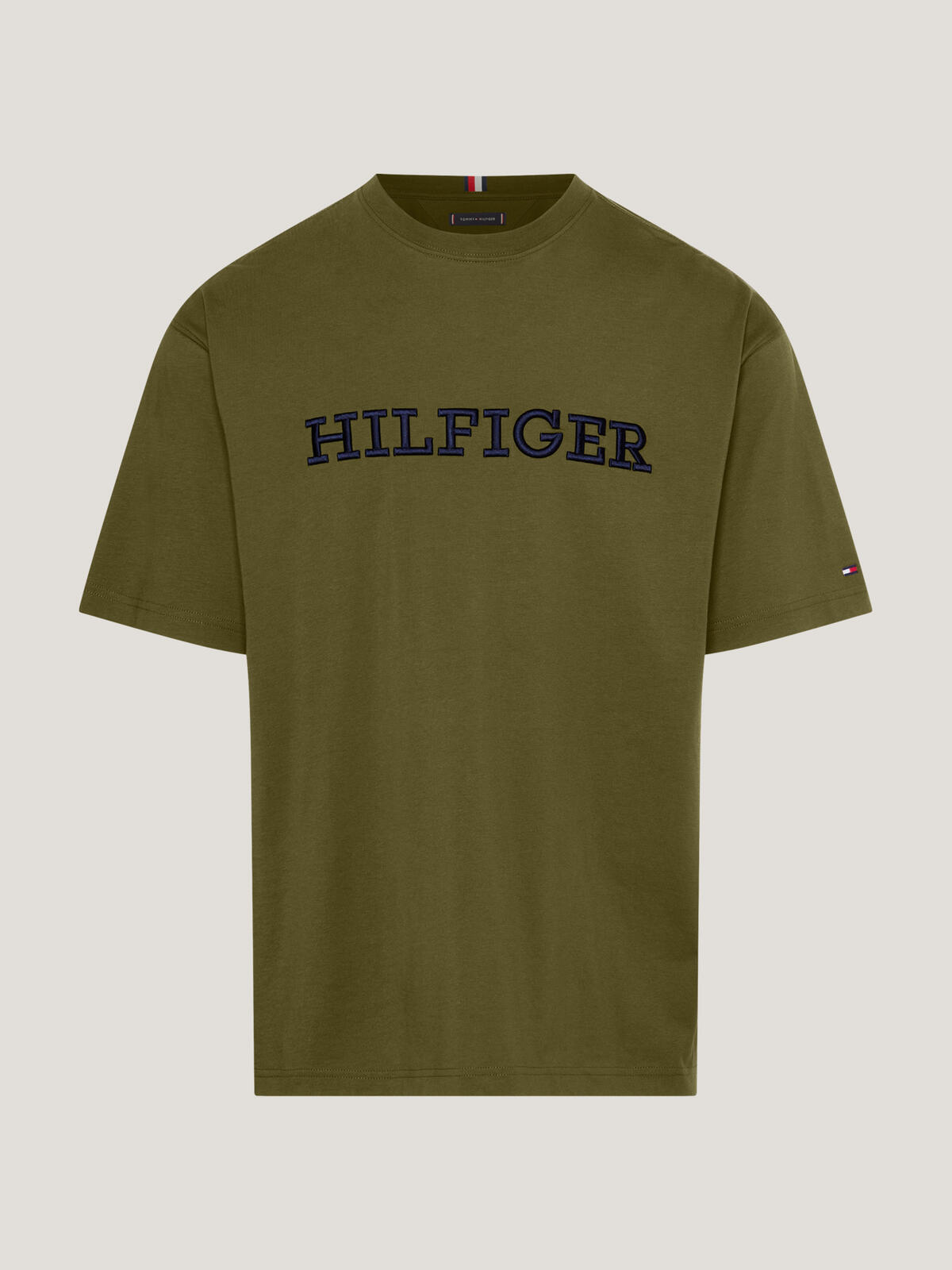 Tommy Hilfiger MONOTYPE EMBRO ARCHI Erkek Yeşil T-Shirt