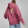 Puma Downtown Oversized Hoodie Pembe Kadın Sweatshirt
