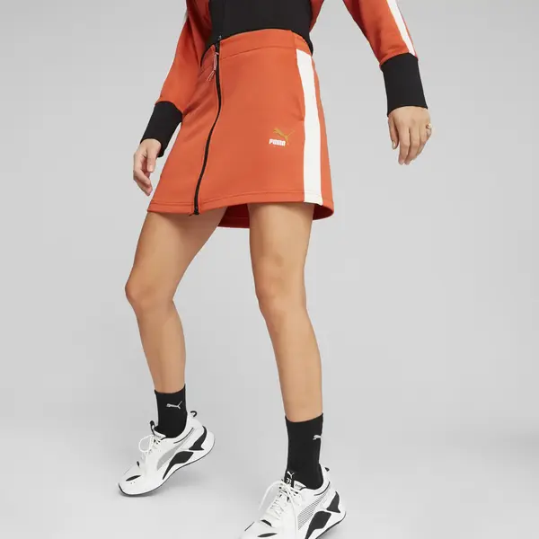 Puma T7 FORWARD HISTORY Skirt Turuncu Kadın Etek