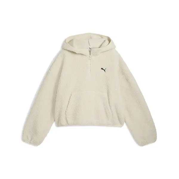 Puma WARDROBE ESS Polar FL Hoodie Krem Kadın Hoodie