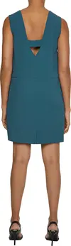 Calvin Klein TRAVEL CREPE V NECK Kadın Yeşil Elbise