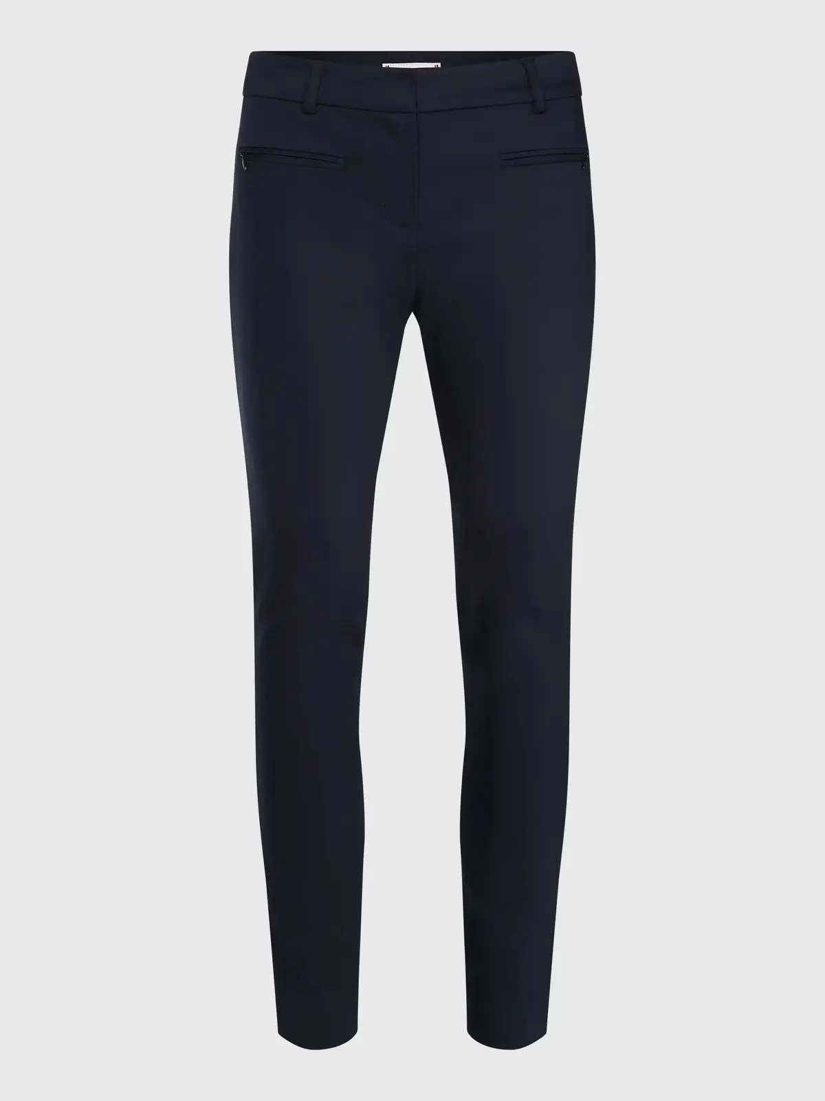 Tommy Hilfiger HERITAGE SLIM FIT PA Kadın Siyah Geniş Paça Pantolon