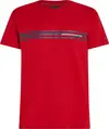 Tommy Hilfiger CENTRAL CHEST STRIPE, XLD Kırmızı Erkek T-Shirt & Polo