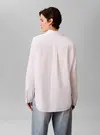 Calvin Klein COTTON POPLIN RELAXE, YAA, XXS Beyaz Kadın Gömlek