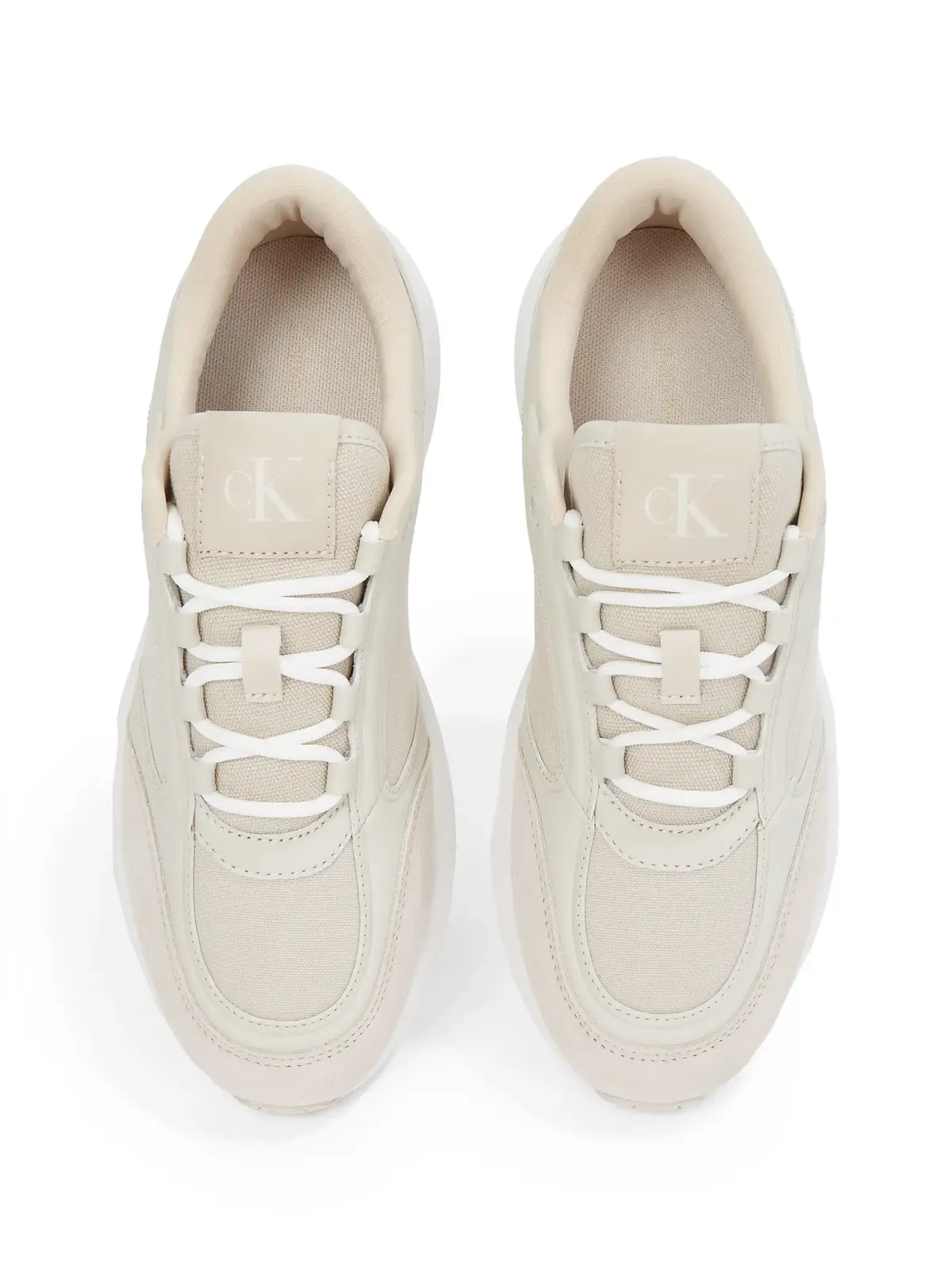 Calvin Klein RETRO TENNIS MG MIX, 0F8 Bej Kadın Spor Ayakkabı