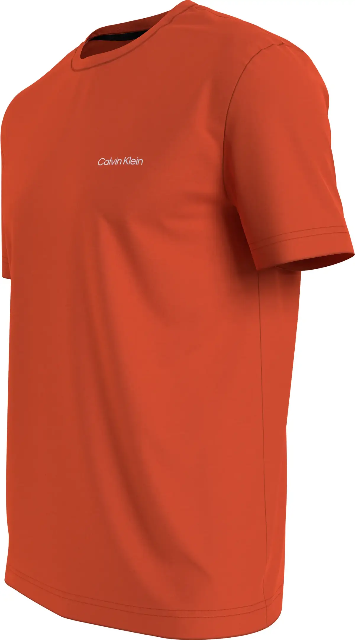 Calvin Klein MICRO LOGO INTERLOCK Erkek Turuncu T-Shirt
