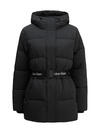 Calvin Klein BELTED MIDWEIGHT PUFFER Siyah Kadın Mont Calvin Klein BELTED MIDWEIGHT PUFFER Siyah Kadın Mont