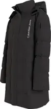 Calvin Klein LONG QUILTED PUFFER Kadın Siyah Şişme Mont