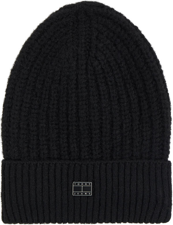 Tommy Hilfiger TJW COSY KNIT BEANIE Kadın Siyah Bere