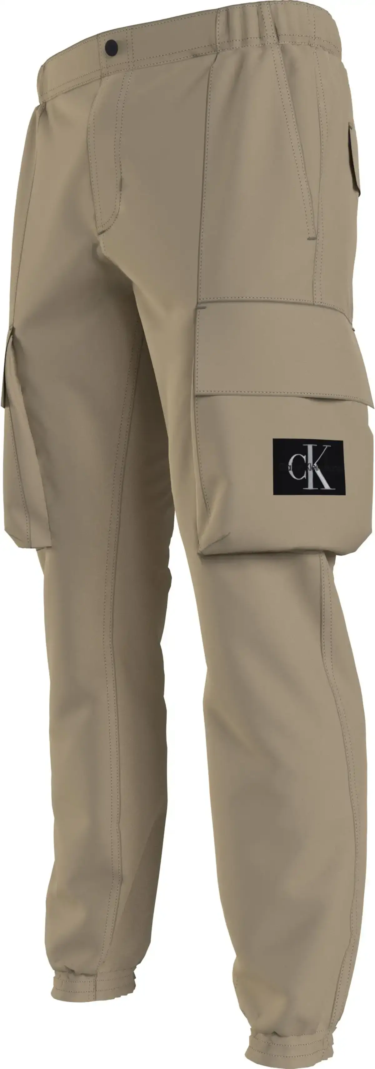 Calvin Klein SKINNY WASHED CARGO Erkek Krem Kargo Pantolonu