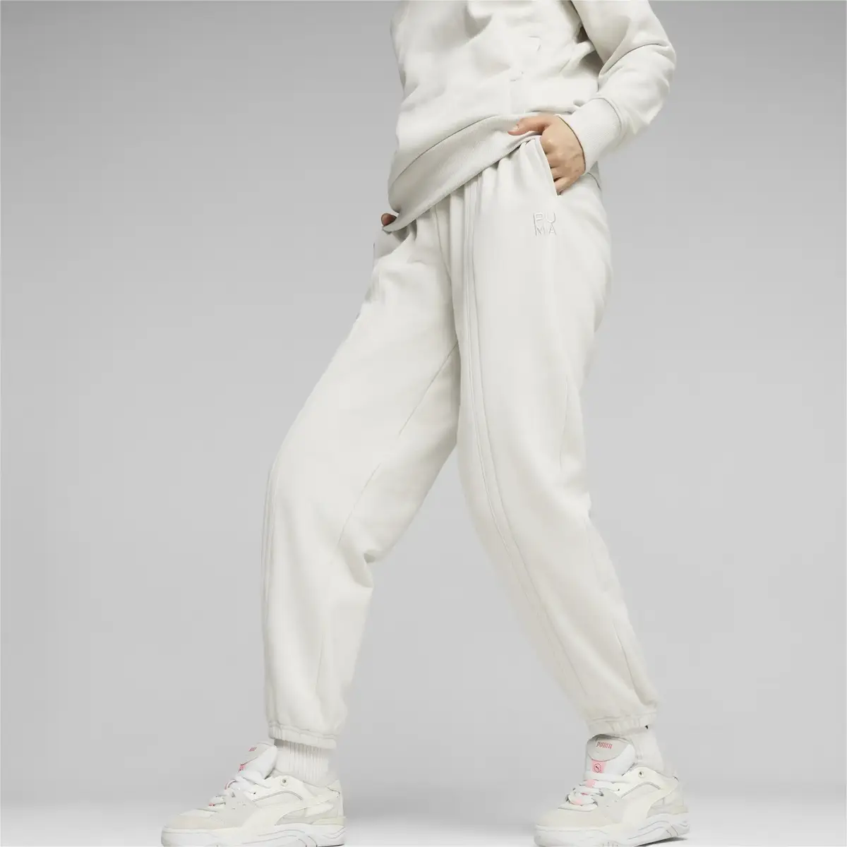 Puma INFUSE Sweatpants Gri Kadın Eşofman Altı