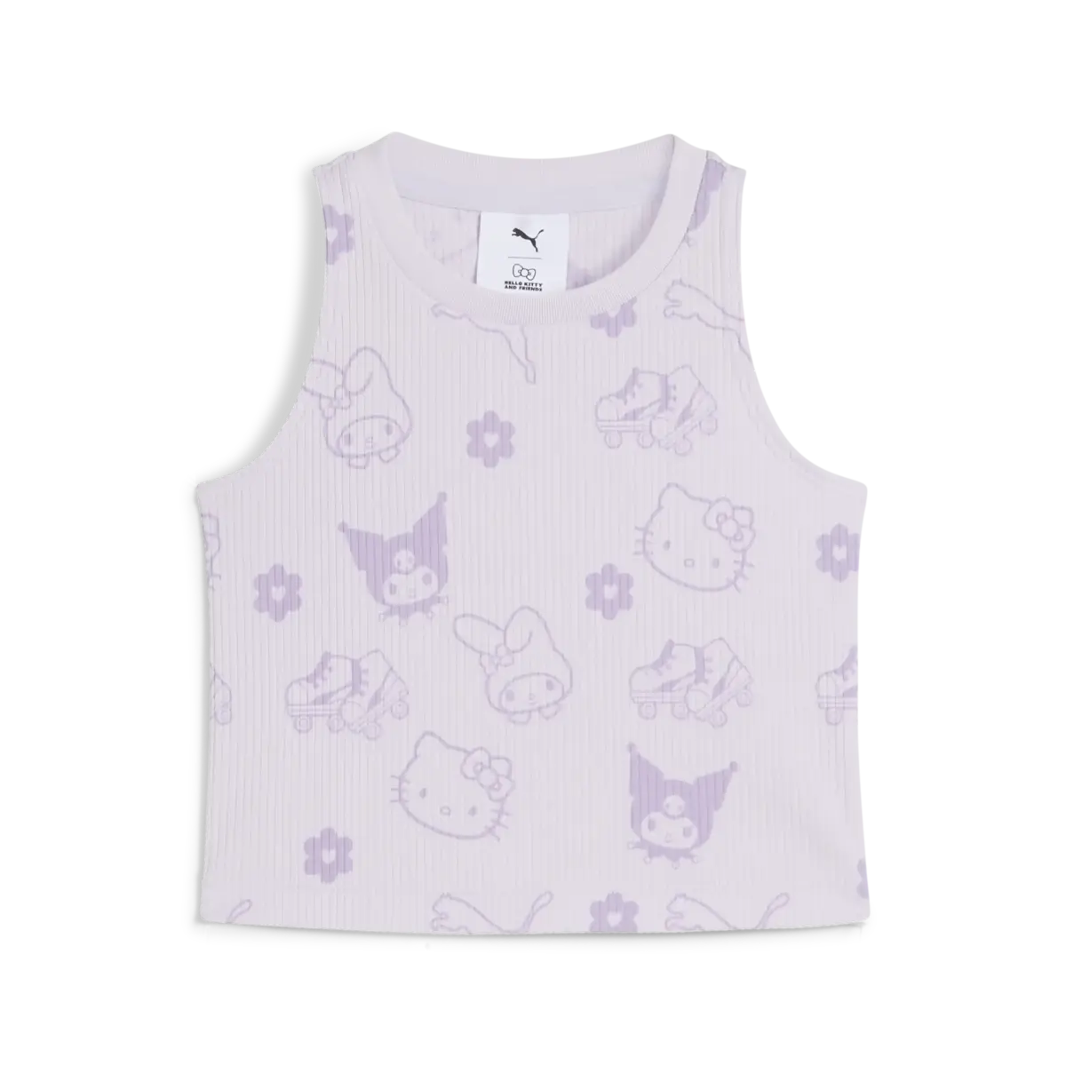 Puma X HK&FR Ribbed Tank Top Mor Kız Çocuk T-Shirt