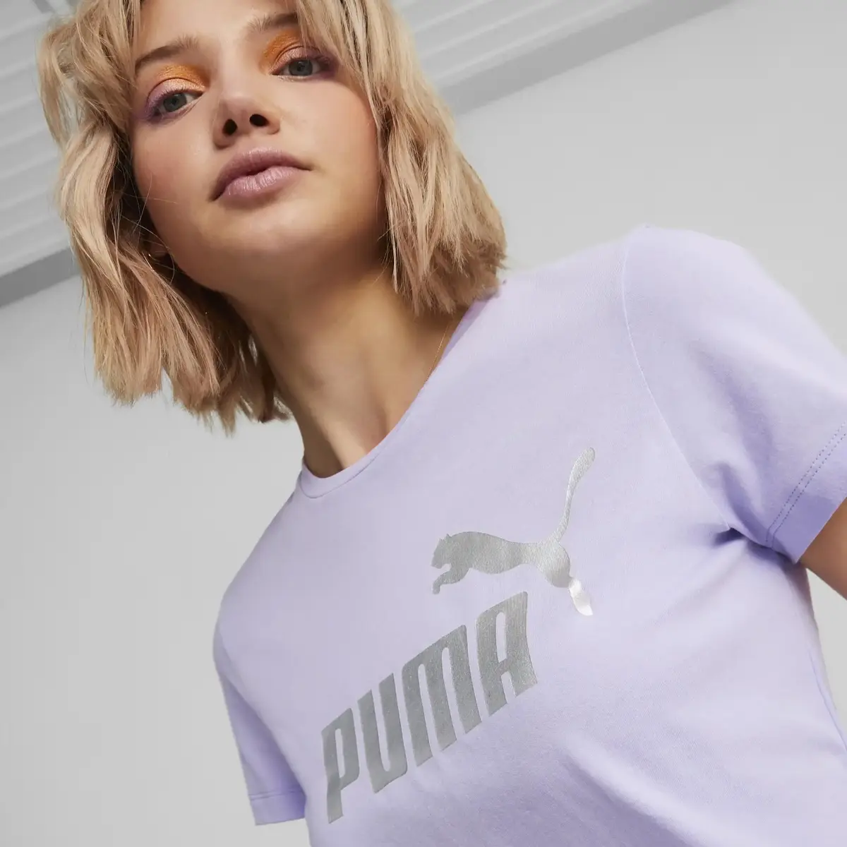 Puma Ess + Metallic Logo T-Shirt
