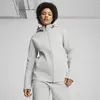 Puma EVOSTRIPE Full-Zip Hoodie Gri Kadın Sweatshirt