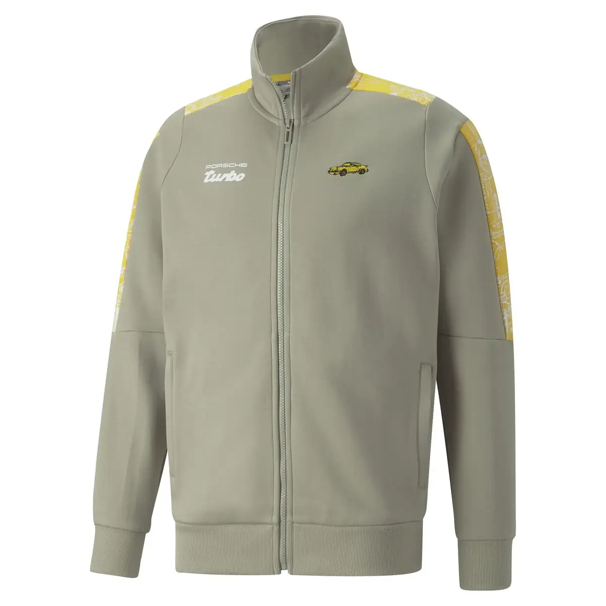 Puma Pl Mt7 Sweat Jacket Bej Erkek Fermuarlı Sweatshirt