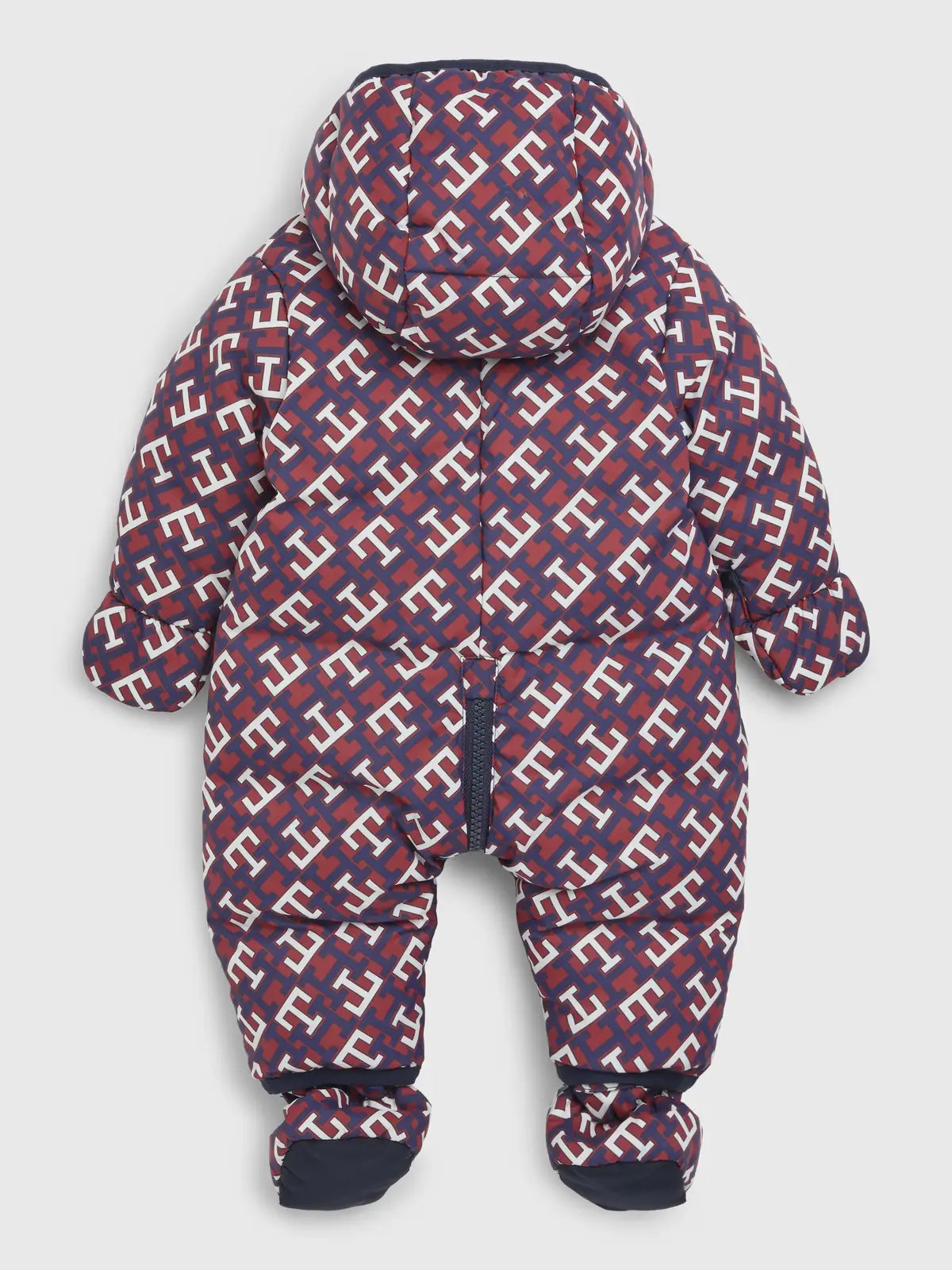 Tommy Hilfiger BABY AOP MONOGRAM SK Bebek Bordo Şişme Mont