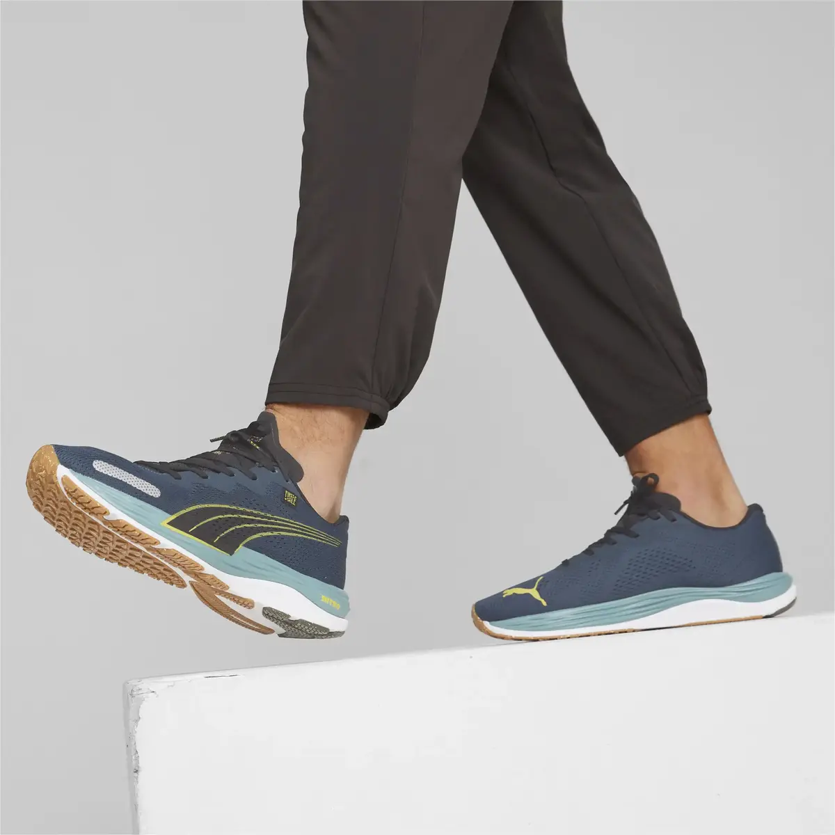 Puma Velocity Nitro 2 FMile Dark Night-Fresh Lacivert Erkek Günlük Spor Ayakkabı