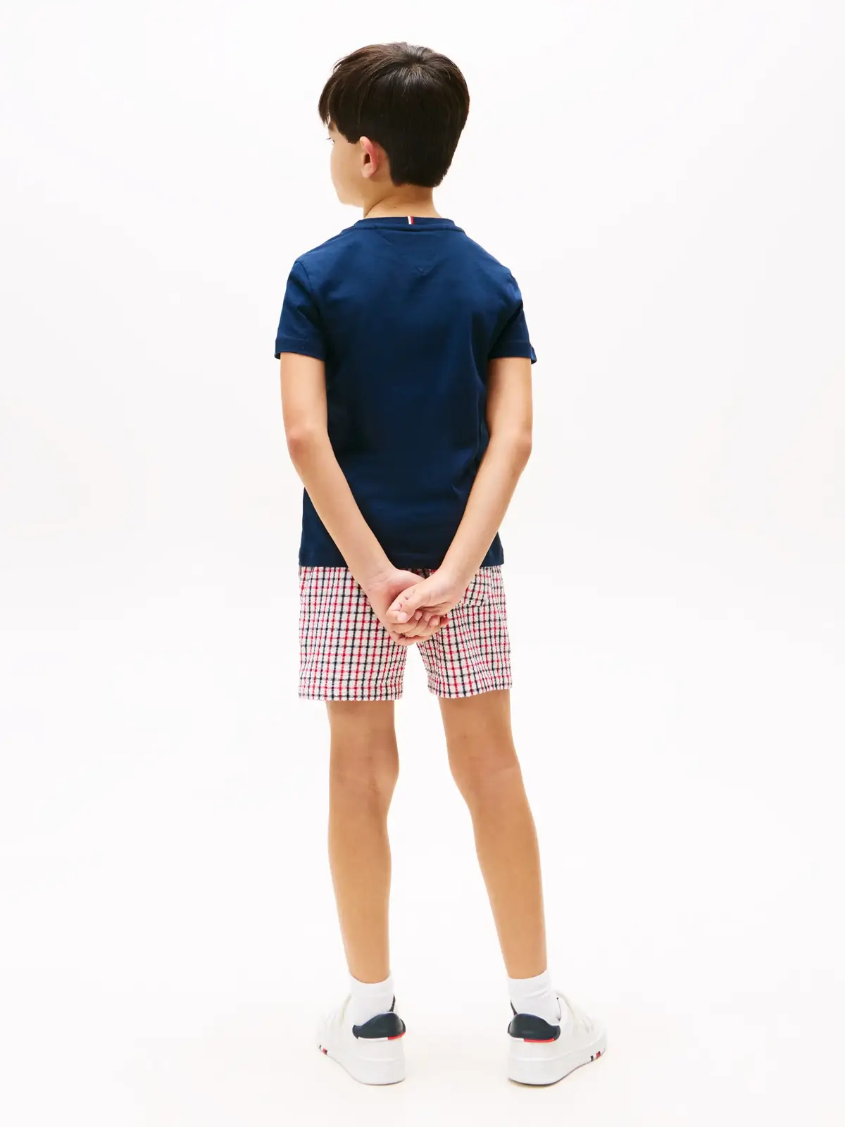 Tommy Hilfiger TOMMY FLAG HILFIGER, C1G Lacivert Erkek Çocuk T-Shirt & Polo